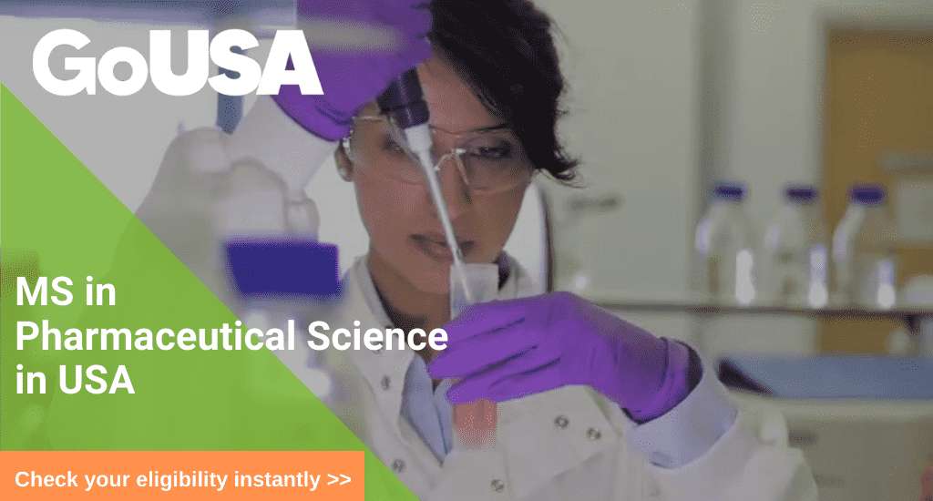 MS in Pharmaceutical Science in USA Masters in Pharmaceutical Science